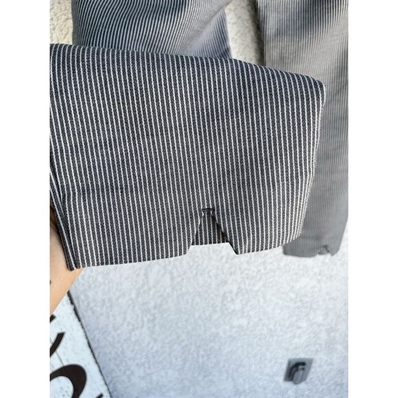 J. Jill Essential Slim Ankle Striped Pants - Size 14 - Gray/ White - Picture 6 of 9
